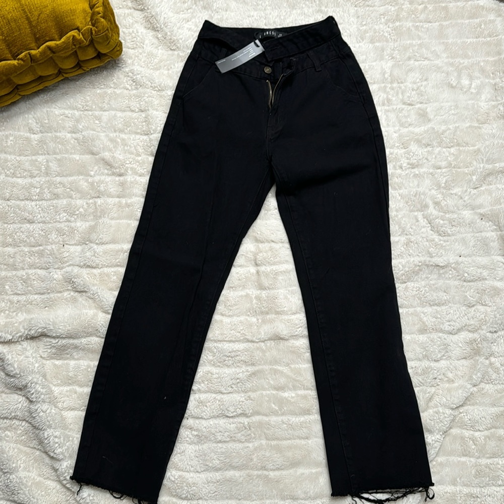 Lioness Black Jean Double Buckle